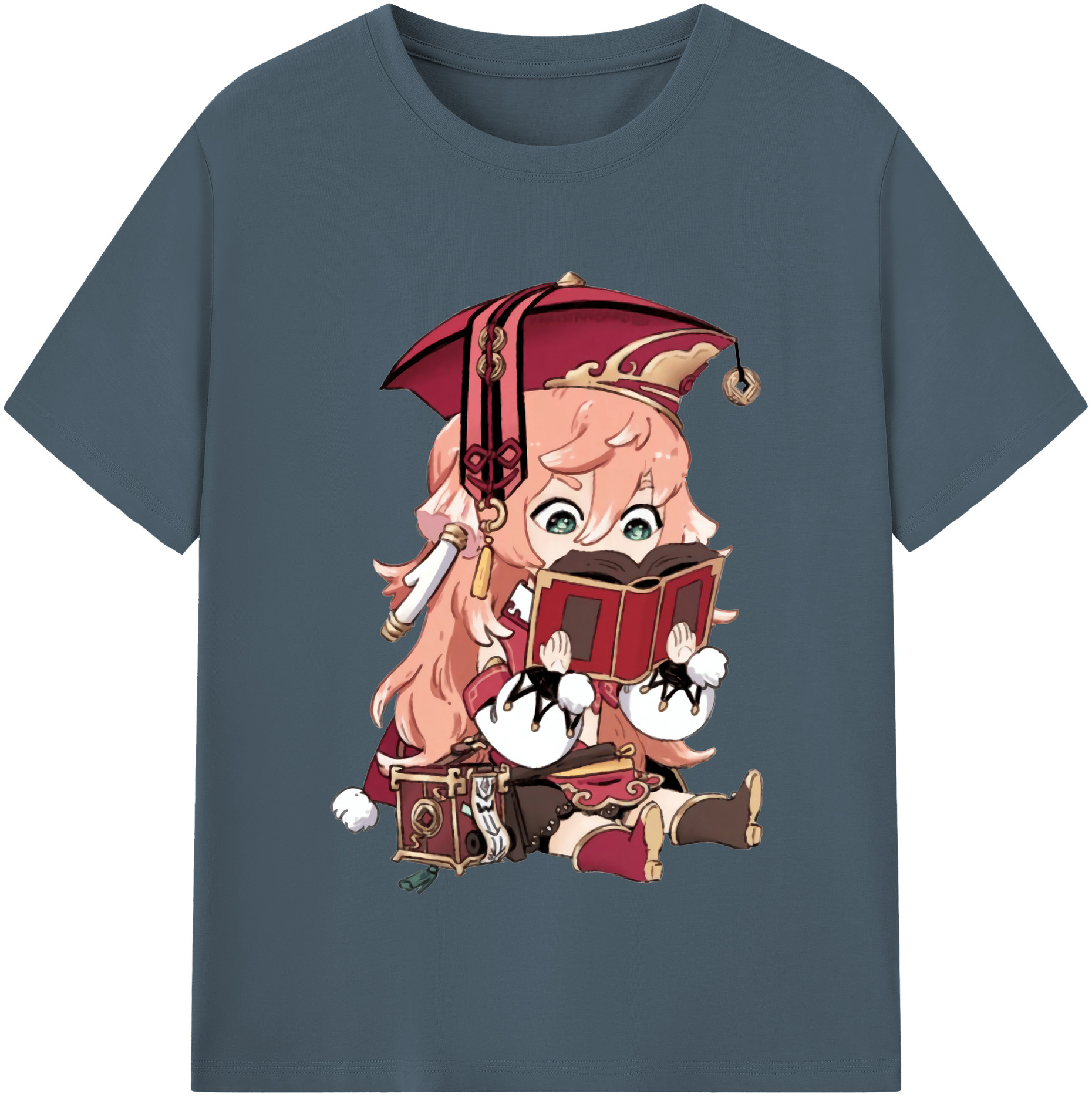 げんし神 ヤンフェイ genshin Yanfei 綿100％半袖Tシャツ（フロントプリント）